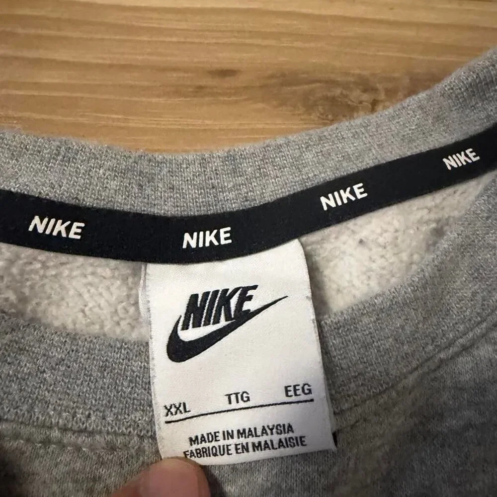 Gray Nike Florida State crewneck sweatshirt center swoosh Size XXL